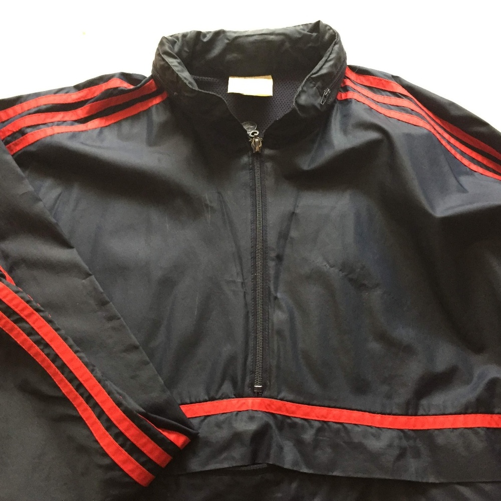 vintage Adidas pullover track jacket